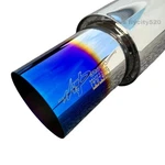 Hks Hi-power Exhaust Muffler Single Universal Inlet 2.5'' Outlet 4'' Titanium. Fixed Price $85.99.