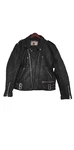 Jarvis Bond London Buffalo Kawasaki Skull Leather Motocycle Studded Jacket Sz 44. Fixed Price $149.00.
