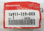 Marine Honda Fuel Filter Inline Part # 16911-759-003 Genuine/oem. Fixed Price $32.88.