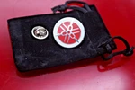 Yamaha Racing Pin / Logo Velvet Pouch Orig & New Tuning Fork. Fixed Price $10.67.